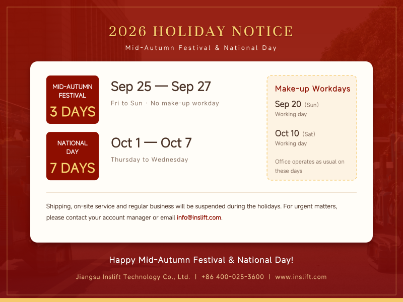 2026 Mid-Autumn Festival & National Day Holiday Notice and Customer Service Arrangements